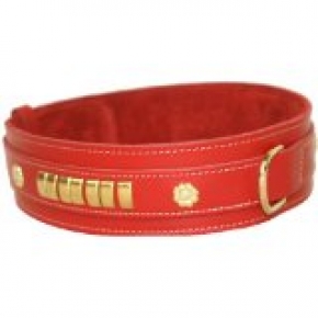 Mastiff Collar 2-1/2" x 32" Red British by Design